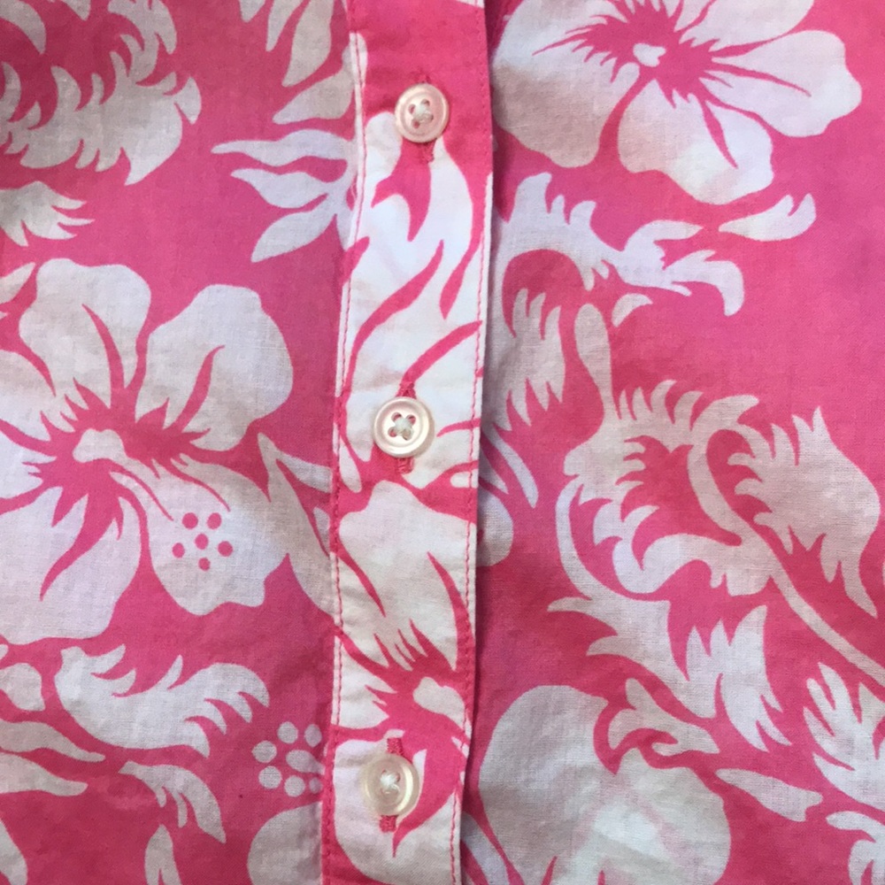 FLORAL BLOUSE RALPH LAUREN S PINK & WHITE PERFECT FOR SUMMER - Picture 5 of 5